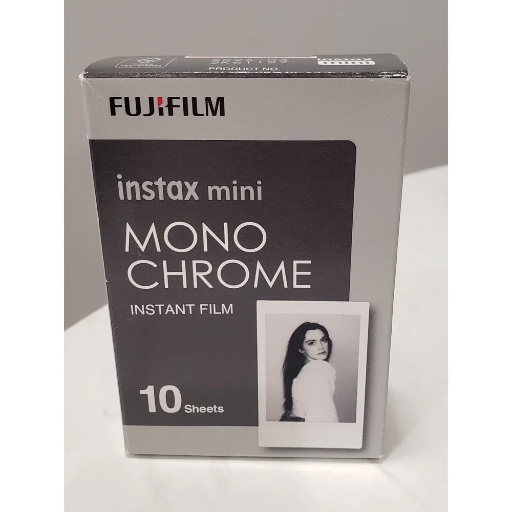 FUJIFILM Instax mini Monochrome Instant Film 10 Sheets New - Exp: 2026